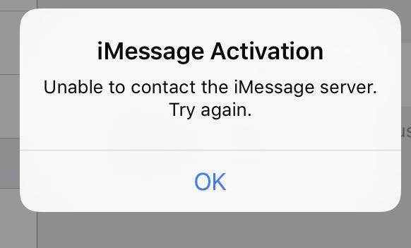 Issues with iMessage