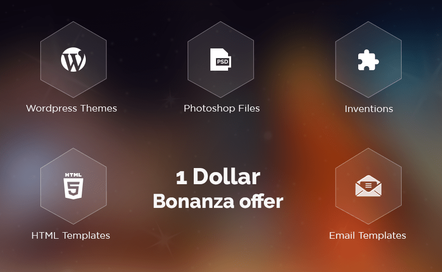 $1 Bonanza By theem’on: Grab WordPress Themes, HTML & Email templates, PSD files and Plugins @ 1 USD