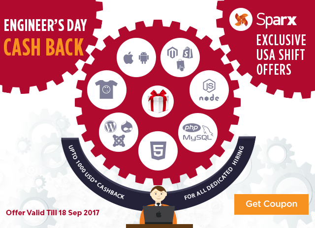 SPARX SERVES ITS CLIENTS WITH USA SHIFT AVAILABILITY THIS ENGINEER’S DAY WITH BUMPER CASHBACK OF 1000 USD *