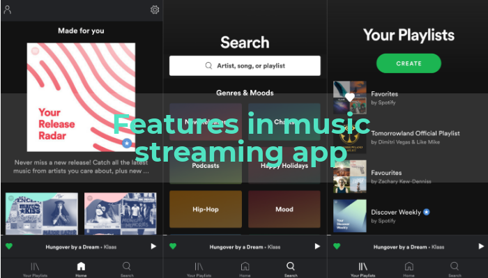music streaming app 