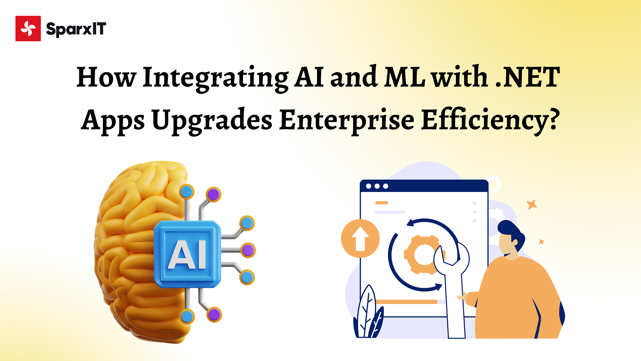 How Integrating AI and ML with .NET Apps Upgrades Enterprise Efficiency?