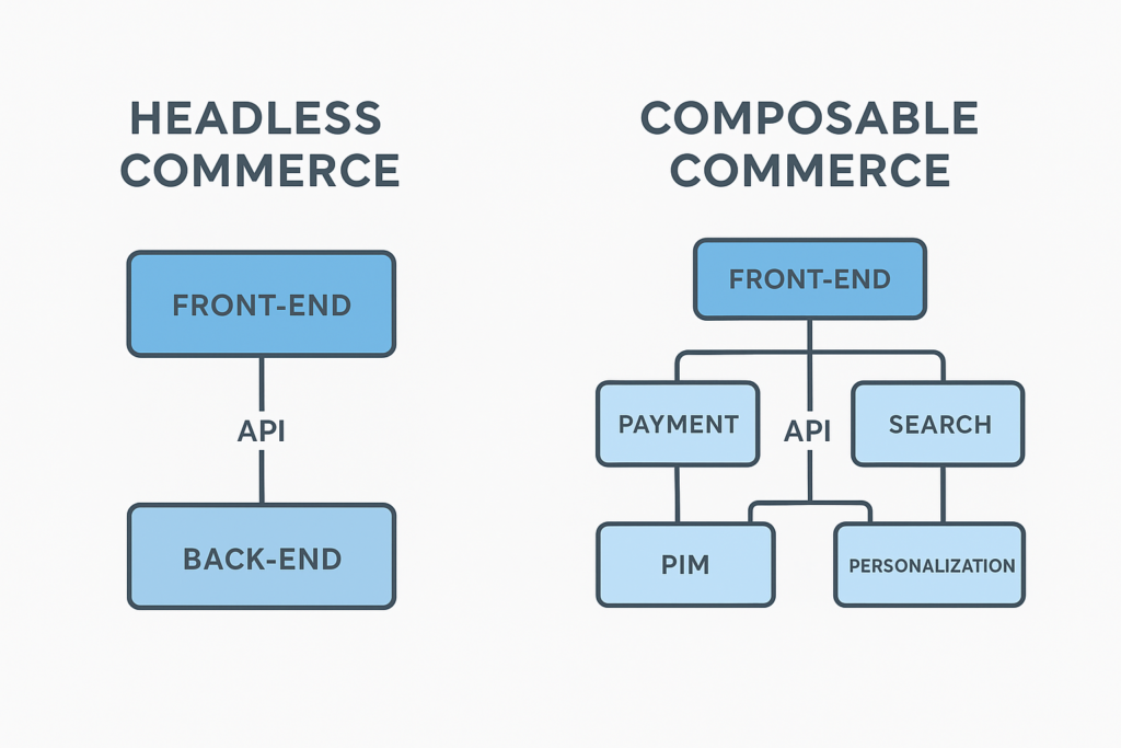 composable commerce vs headless commerce: Key Differences