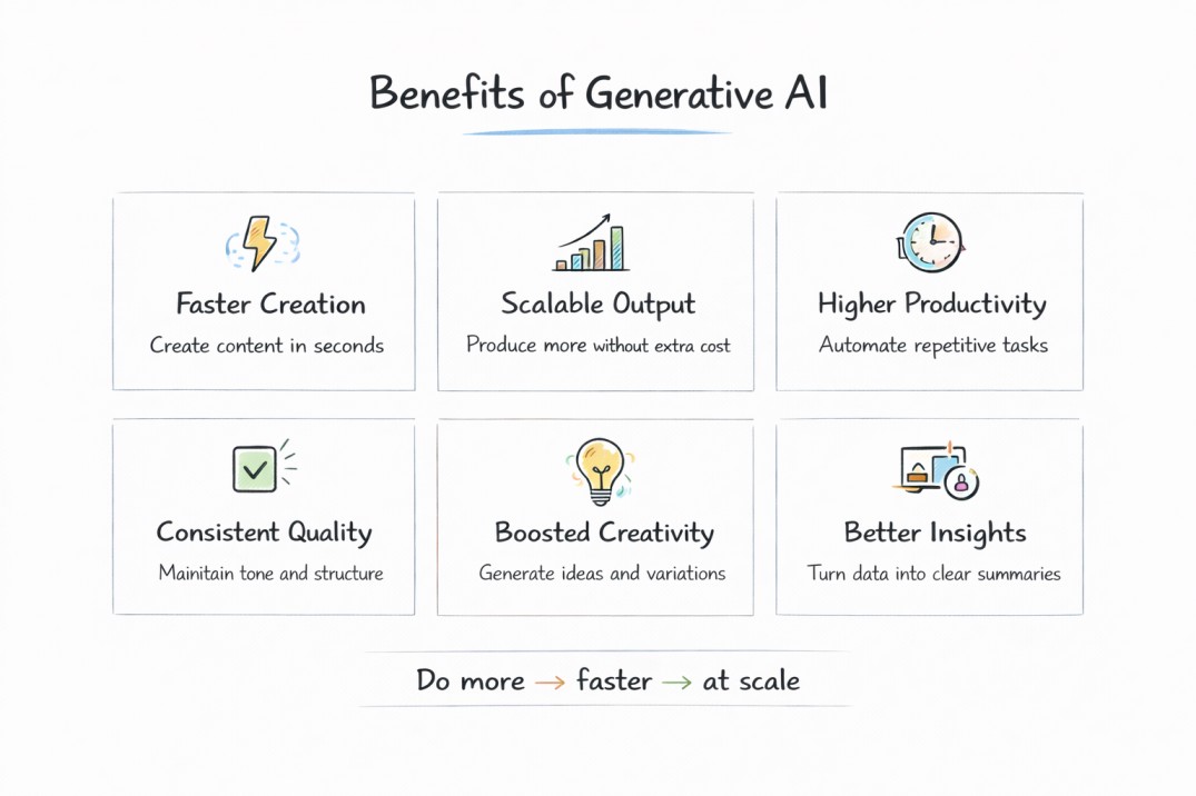 Benefits of generative AI