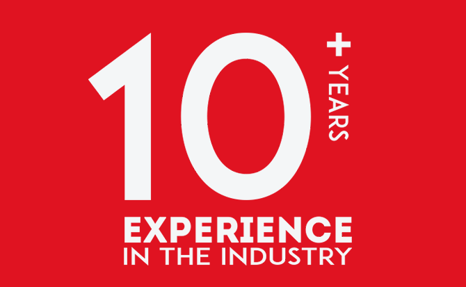 10+ Year Industry Experience 10+ Year Industry Experience